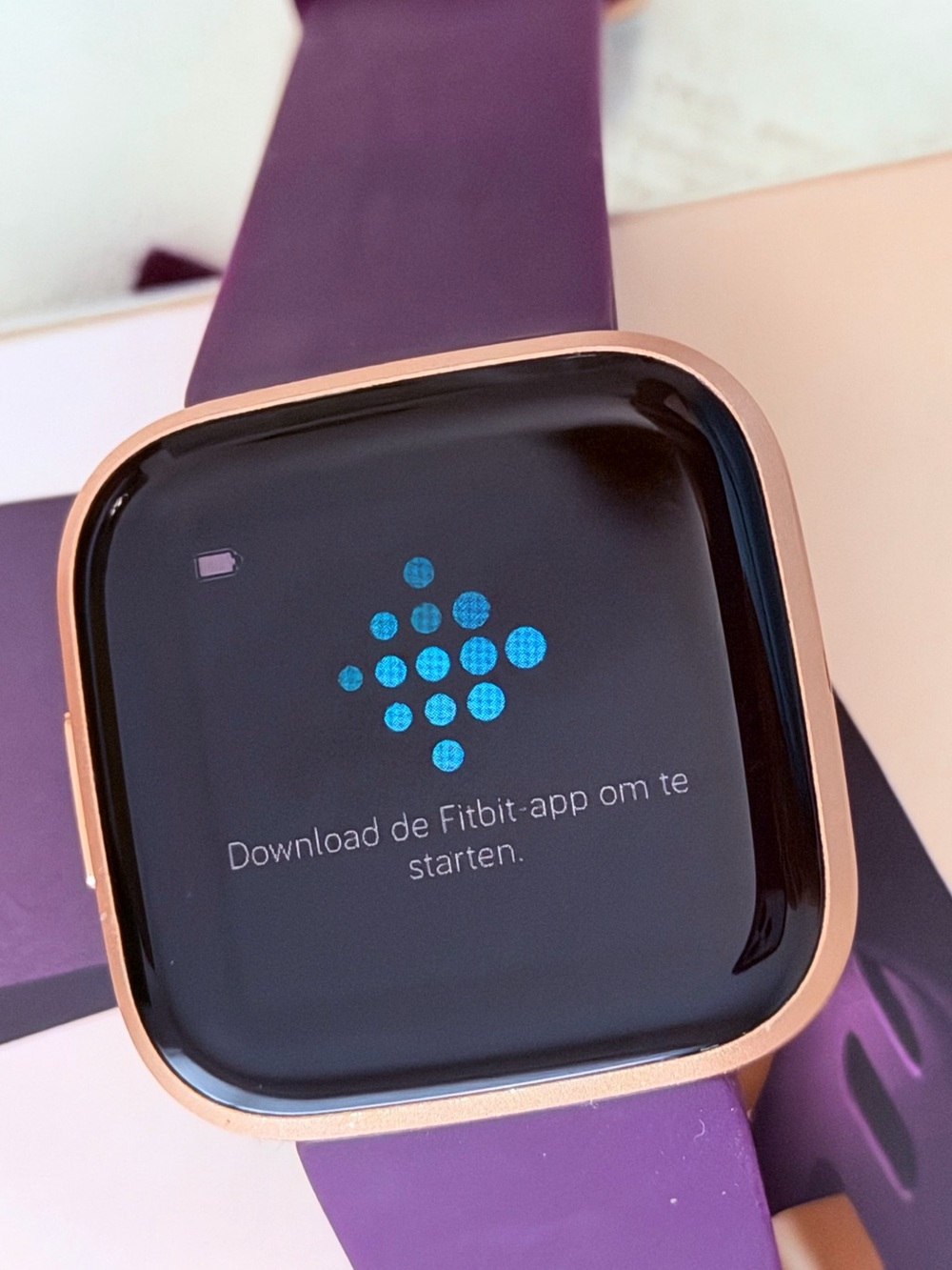 fitbit Versa 2 Smartwatch - Deep Purple with Rose Gold Case - Picture 10 of 16